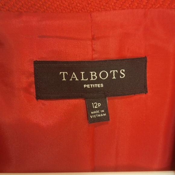 TALBOTS/ COLLARED MOTO ZIP JACKET /12P/ hot pink - Picture 3 of 12
